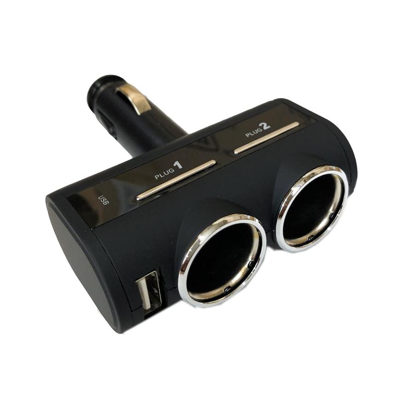 12V 24V 車用 USBソケット USB付 ダイレクトスイッチ付 2連ソケット