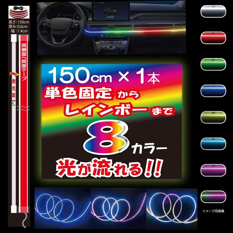 12V 24V 車用 家庭用 USBリモコン式側面発光フレキシブルLEDシリコン