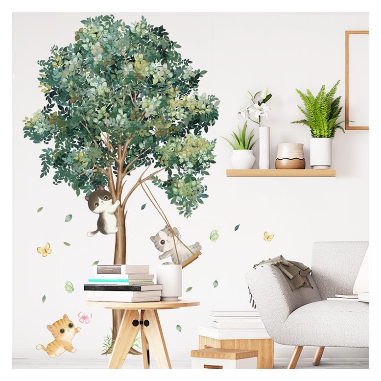 ウォールステッカー おしゃれ 樹木 猫 花 鉢植え 壁紙シール ウォールペーパー 植物 剥がせる 防水 PVC素材 インテリア DIY ステッカー 北欧風 部屋飾り |  | 01