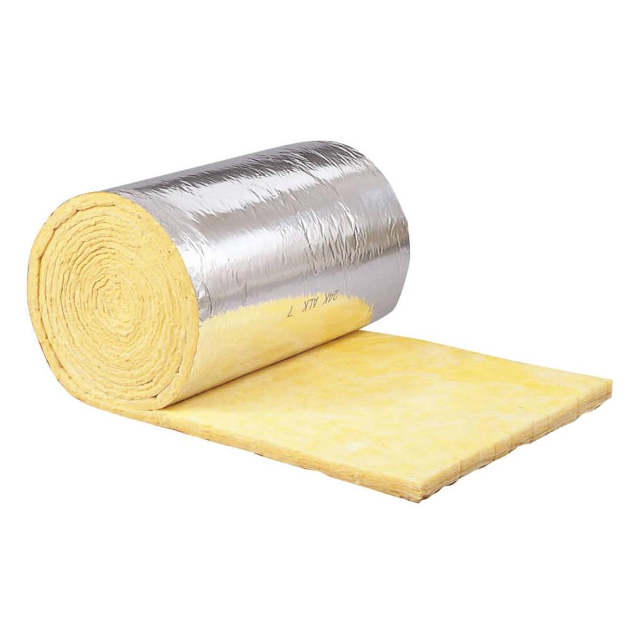 グラスウール ロール アルミ ALK貼 24K×25mm厚×幅910mm×1M 切り売り 