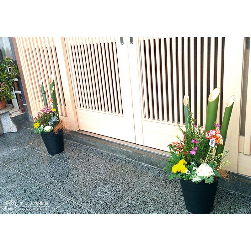 正月飾り 門松 送料無料『 お正月寄せ植え 』 単品1個 門松アレンジ
