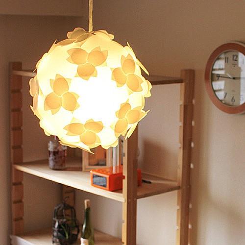 ペンダトライト 天井照明 - 北欧モダン和風和紙おしゃれ さくらカバーシェード - LED電球付 本体組立出荷 照明器具コハルライト 送料無料 | 