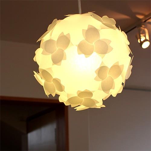 ペンダトライト 天井照明 - 北欧モダン和風和紙おしゃれ さくらカバーシェード - LED電球付 本体組立出荷 照明器具コハルライト 送料無料 |  | 01
