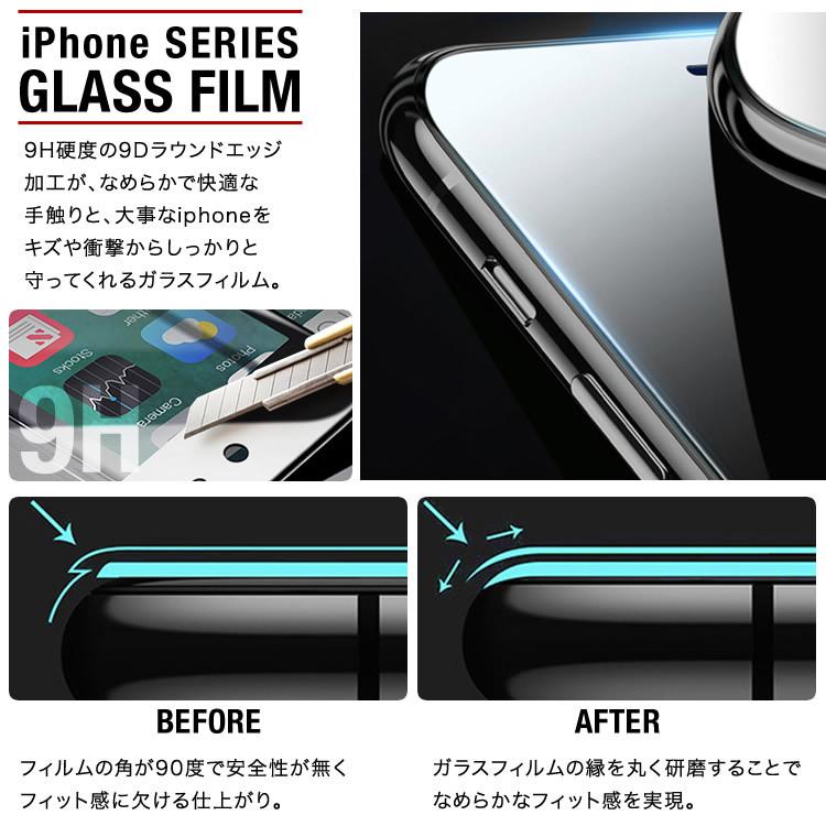 液晶保護フィルム 9D 9H iPhone 12/11/mini/Pro/Pro Max ガラス