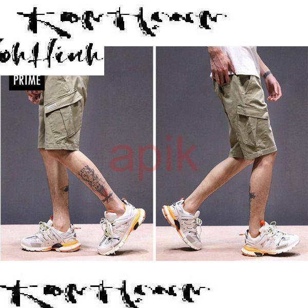 61 Off ショートパンツ ハーフパンツ メンズ 薄手 涼しい クロップドパンツ カーゴパンツ イージーパンツ 膝丈 五分丈 ブランド 速乾 細身 オラオラ系 お兄系