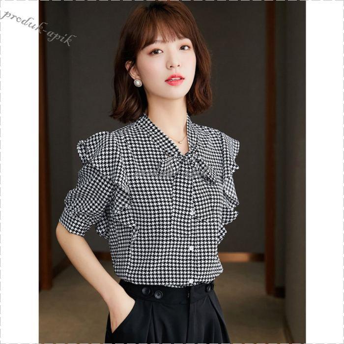 福袋 ブラウス レディース オフィス 夏 おしゃれ 半袖 40代 仕事 襟付き リボン フリル トップス シャツ チェック柄 きれいめ 大きいサイズ 着痩せ 大人 上品 通勤 Honeymoon Style