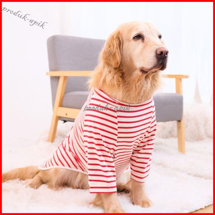 大型犬 服 クール 夏 春秋服 サマー シャツ 犬 服 Tシャツ ストライプ 中型犬 超大型犬 薄手 犬の服 爽やか 暑さ 日差し 抜け毛対策 可愛い おしゃれ Pa733 Asuka Style 通販 Yahoo ショッピング