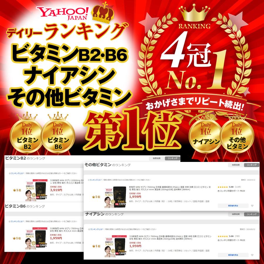 PROE NMN サプリ 22500mg 日本製 最高純度99.9%以上 国産 本物 効果 