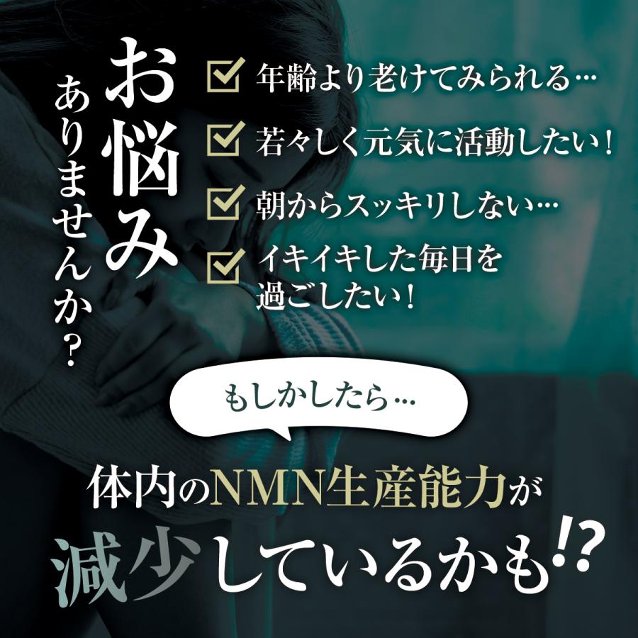 NMN サプリ 7500mg 日本製 最高純度99.9%以上 国産 本物 効果 口コミ ビタミン 女性 男性 強力 オススメ mnm 高含有 250mgx30粒 送料無料 (NMN∞) | PROE | 06
