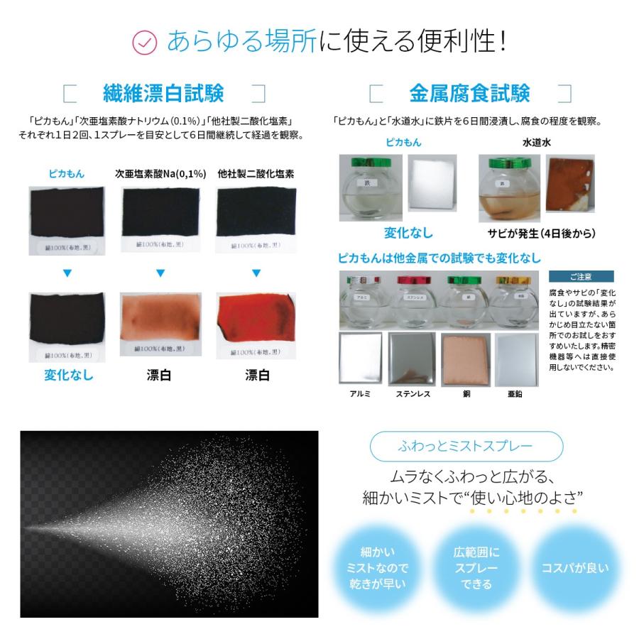 除菌 スプレー 赤ちゃん 除菌 抗菌 消臭 防カビ ウィルス ベビー 子供 ペット ウイルス マスク オススメ 日本製 携帯 携帯用 ボトル 送料無料 300ml (ピカもん) | PROE | 10