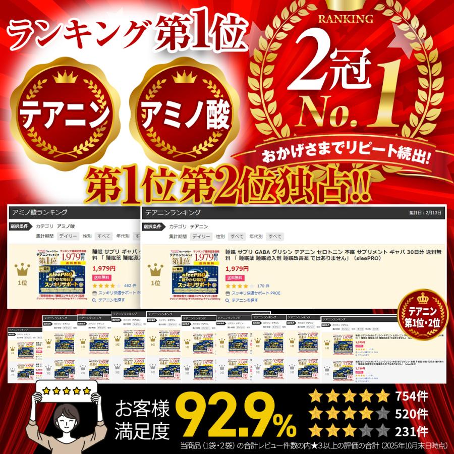睡眠 サプリ GABA グリシン テアニン ギャバ サプリメント 30日分 送料無料 日本製造 口コミ「 睡眠薬 睡眠導入剤 睡眠改善薬 ではありません」 不眠 （sleePRO | PROE | 01