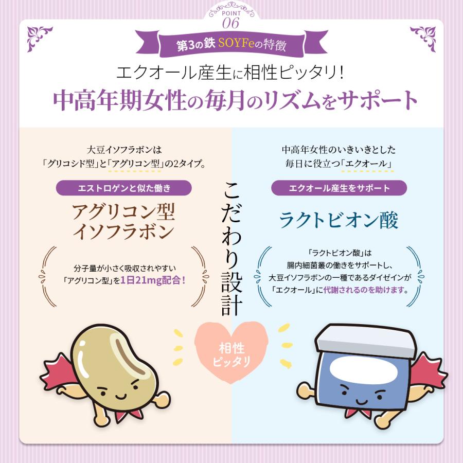 鉄分 サプリ フェリチン鉄 葉酸 大豆 イソフラボン サプリメント まめ鉄 鉄分補給 女性 男性 効果 強力 フェリチン 鉄 日本製 オススメ 30日分 送料無料 (SOYFe) | PROE | 14