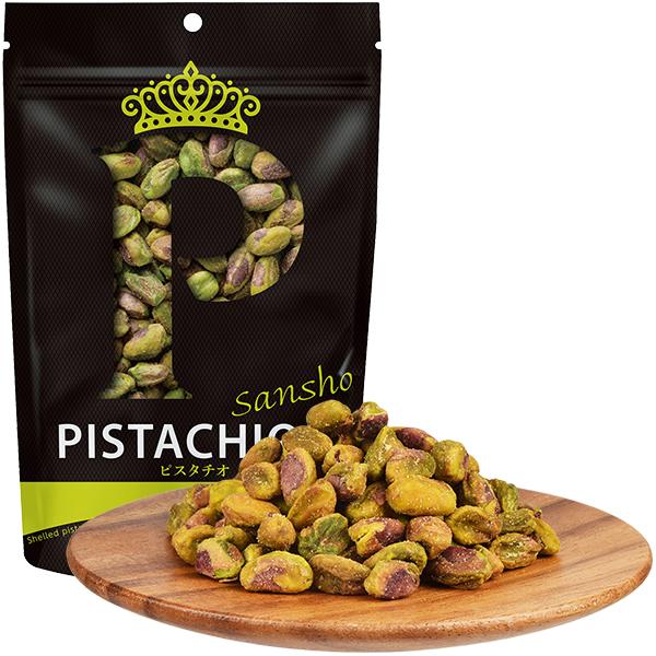 PISTACHIOS ピスタチオ むき実 山椒 80g アメリカ産 大粒ピスタチオ