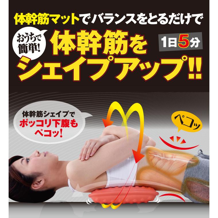 エクササイズマットとバランスシェイプ シェイプアップ 下腹 腹筋 体幹筋 体幹筋シェイプバランスマット