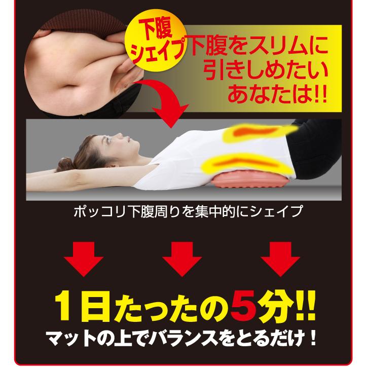 シェイプアップ 下腹 腹筋 体幹筋 体幹筋シェイプバランスマット