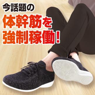体幹トレーニング ウォーキング 靴 体幹筋エクサスニーカー 体幹筋