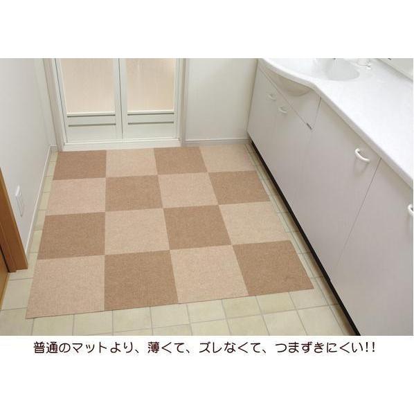 床 フロア マット カーペット サンコー N.おくだけタイルマット BE(ベージュ) 濃淡20枚セット 薄い ずれない 撥水 リビング キッチン 洗面台 子供 ペット 洗濯機 |  | 04