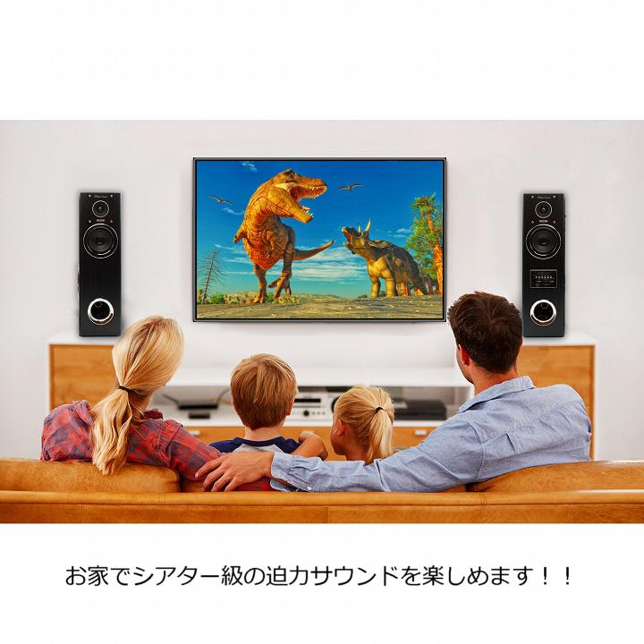 タワースピーカー オーディオ機器 テレビ DVD 音楽 ダイナミック