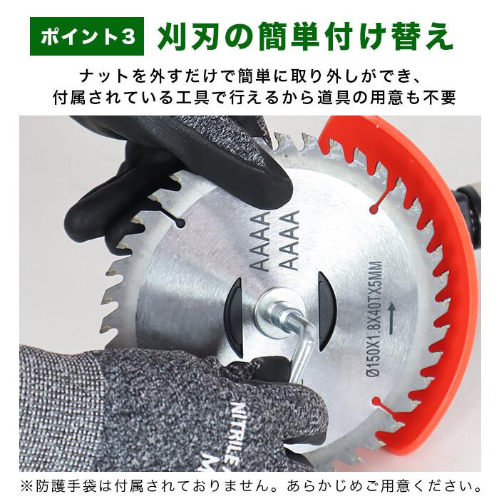 草刈 芝刈 チップソー 金属刃 樹脂刃 草刈剪定二刀流健太郎くん YSXW