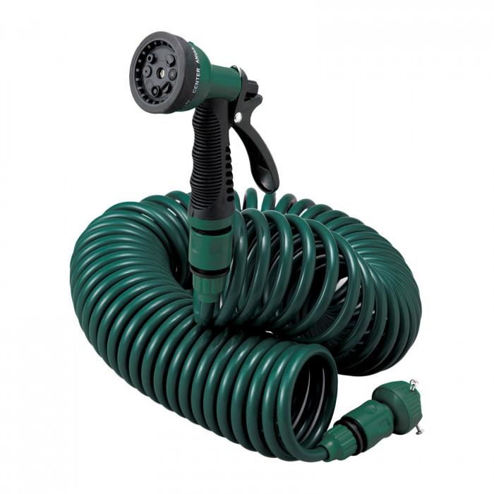 ホース ホースリール 折れにくい 伸びる水やりホース ストッパー付き