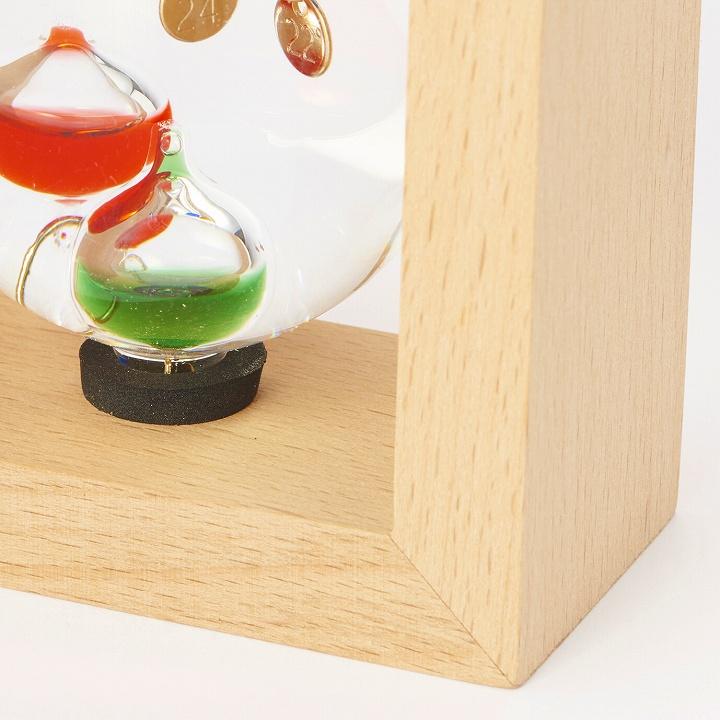 温度計 温度 気象 オブジェ Fun Science ガラスフロート温度計 しずく