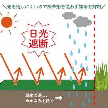 雑草防止シート　1×5m　2個組 除草剤いらず 雑草防止 雑草対策 除草｜profit｜04