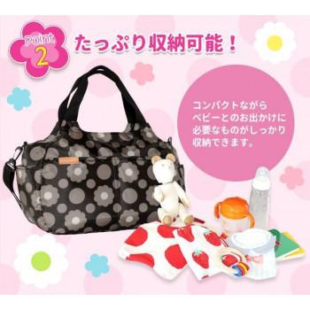 Hanna Hula(ハンナフラ) マザーズバッグ 2WAYマシュマロトートバッグ クッキーフラワーカフェ CMO-MM-CFL01の画像