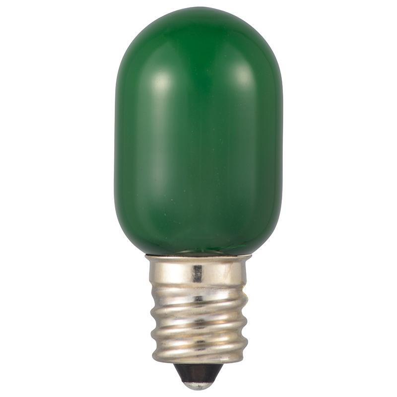 OHM LEDナツメ球装飾用 T20/E12/0.5W/1lm/緑色 LDT1G-H-E12 13｜profit