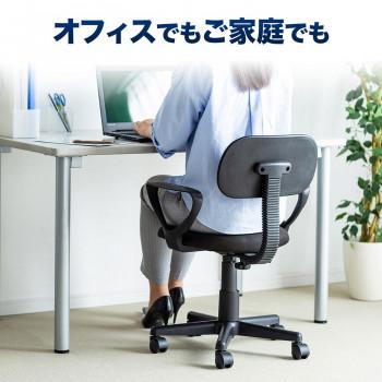 サンワサプライ OAチェア ひじ掛け付 ブラック SNC-A1ABK_2