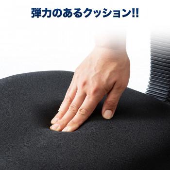 サンワサプライ OAチェア ひじ掛け付 ブラック SNC-A1ABK_3