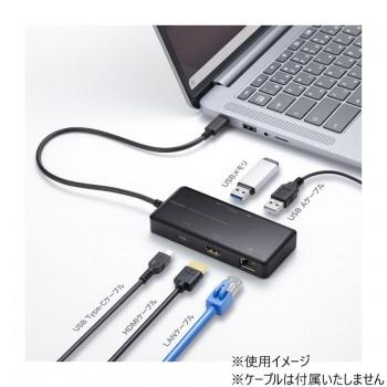 サンワサプライ USB Type-C ドッキングステーション USB-DKM7BK_1