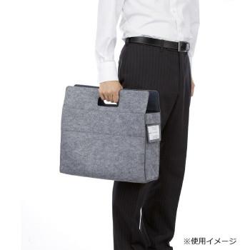 コクヨ モバイルバッグ モ・バコ 手提げタイプ グレー×ブルー カハ-MB11Bの画像