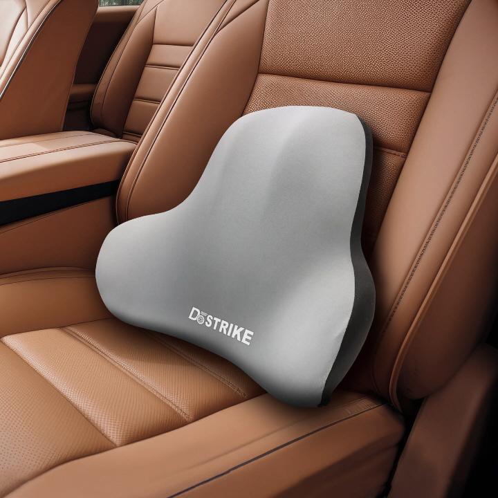 シートクッション カー用品 腰当て 車用低反発腰あてクッション グレー