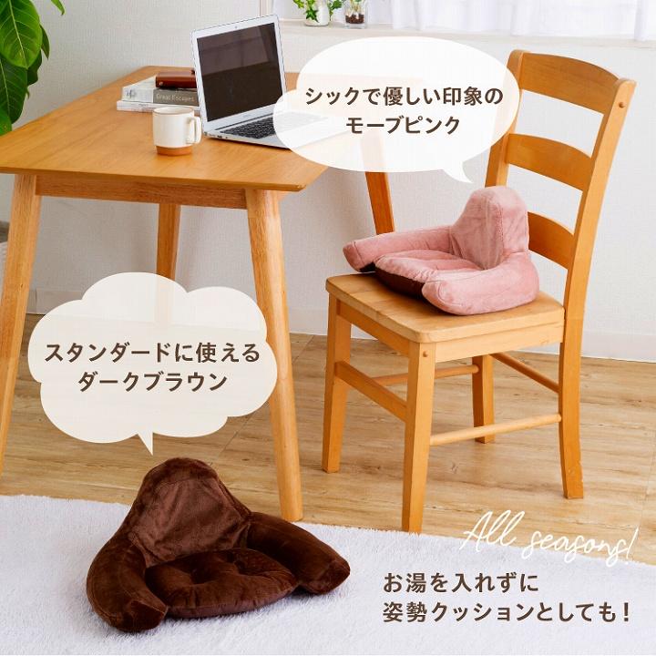 湯たんぽ 冷え対策 クッション あったか腰サポ湯たんぽ 温活 座椅子 腰