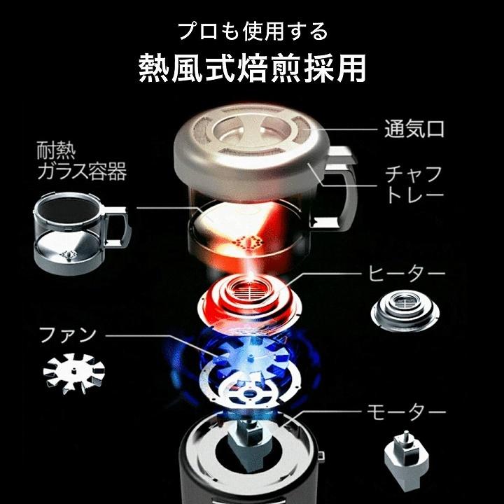 焙煎器 焙煎機 本格コーヒー生豆焙煎機 SY-121N ロースター 生豆