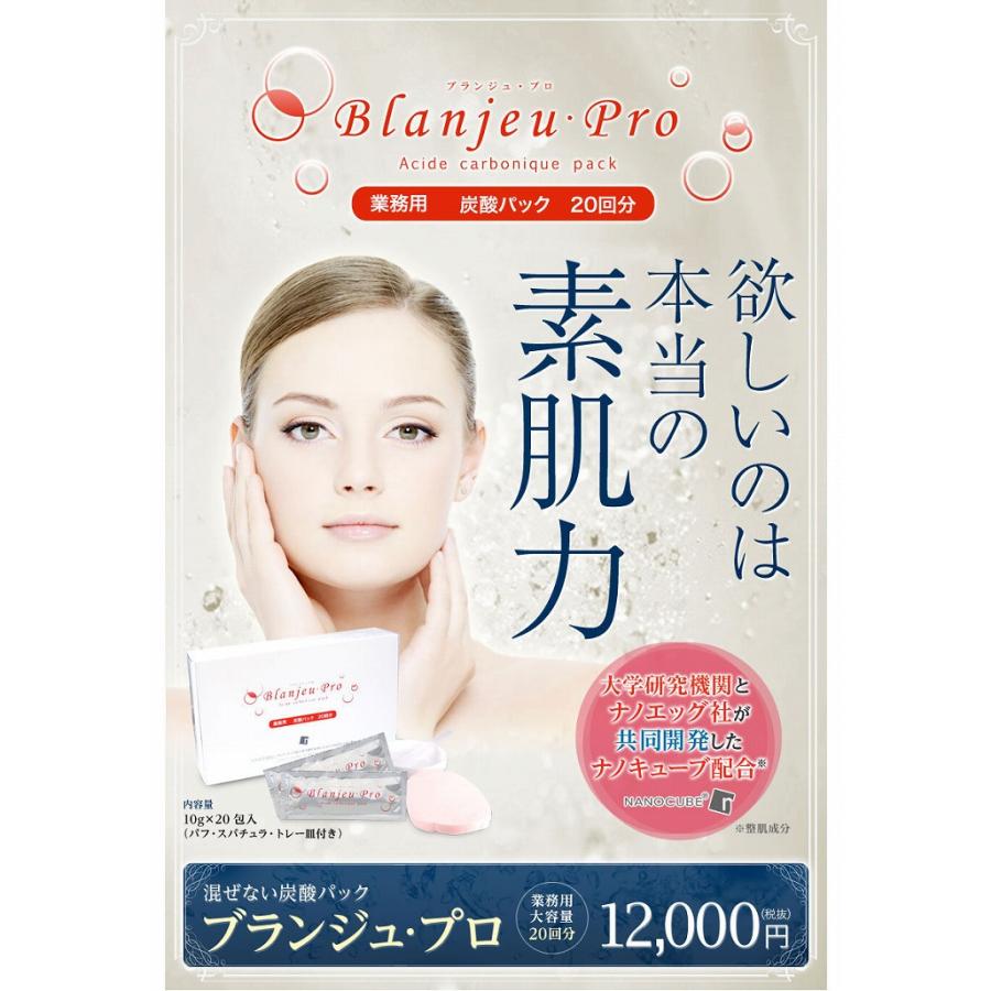 炭酸 パック ナノキューブ 業務用炭酸パック ブランジュ・プロ 20回分