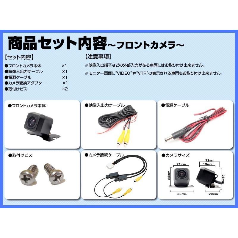 三菱（MITSUBISHI） ミツビシ ナビ 対応 フロントカメラ + サイド