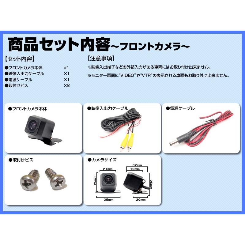 三菱（MITSUBISHI） ミツビシ ナビ 対応 フロントカメラ + サイド