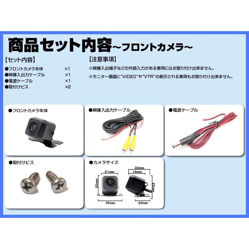 三菱（MITSUBISHI） ミツビシ ナビ 対応 フロントカメラ + サイド