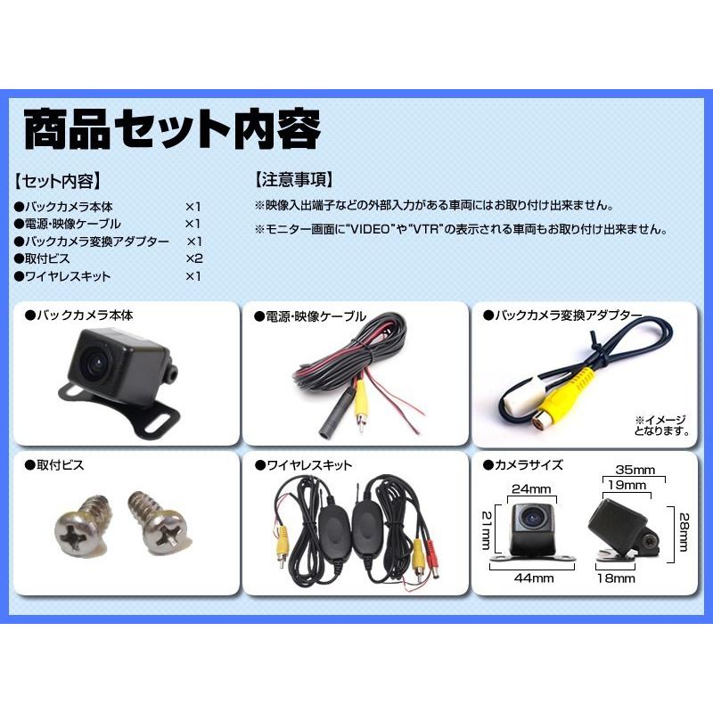 Strada ワイヤレス キット 付 バックカメラ 後付け パナソニック