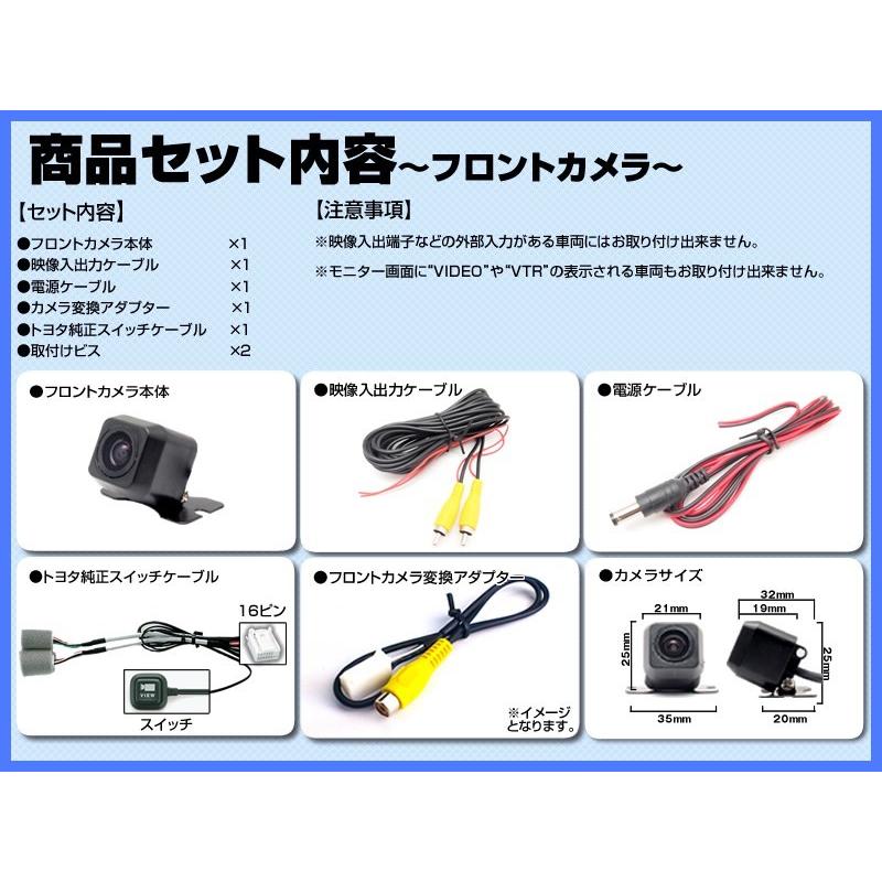 トヨタ純正フロントカメラ　ミリ波セット トヨタ（TOYOTA） トヨタ純正 ナビ 対応 フロントカメラ + サイド