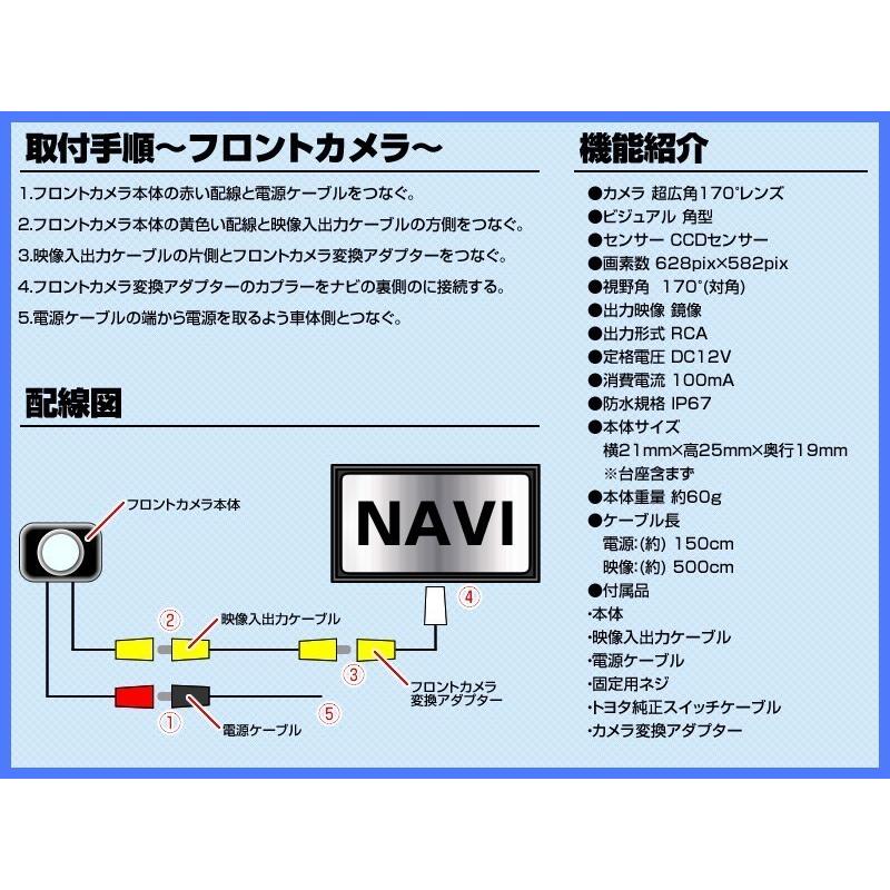 トヨタ（TOYOTA） トヨタ純正 ナビ 対応 フロントカメラ + サイド