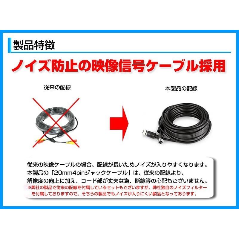 バックカメラ + モニター FUSO ファイター 7インチ TFT液晶モニター