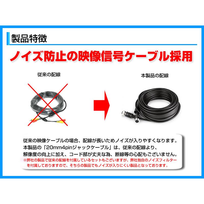 いすゞ エルフ フォワード ギガ 対応 バックカメラ + モニター 7インチ