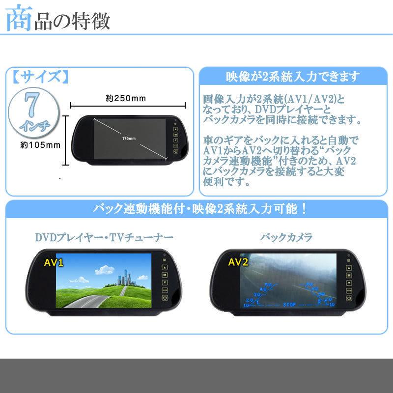 いすゞ エルフ フォワード ギガ 対応 CCDバックカメラ + ミラー