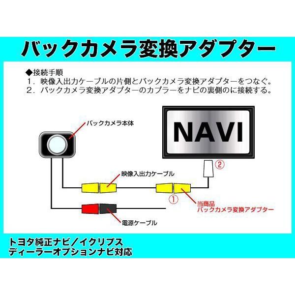 トヨタ純正 DOPナビ用 NHZA-W60G他 バックカメラアダプタ 業界No,1｜profits-os｜02