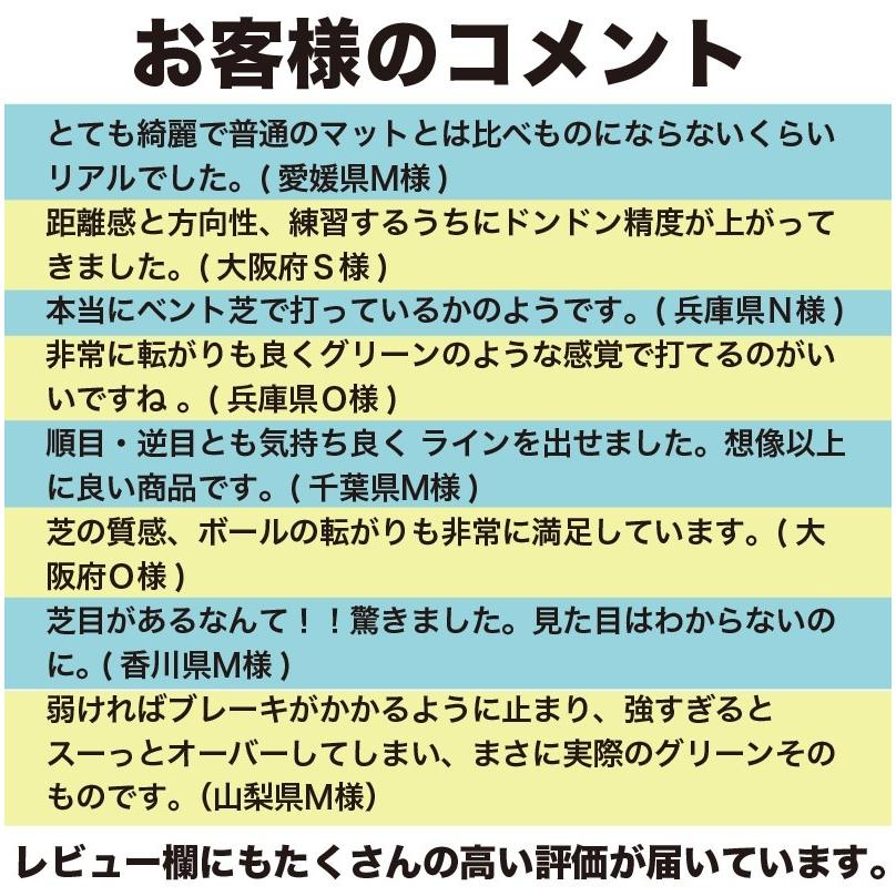 日本製 パターマット工房 45cm×3m SUPER-BENTパターマット 距離感マスターカップ付き｜progolf｜15