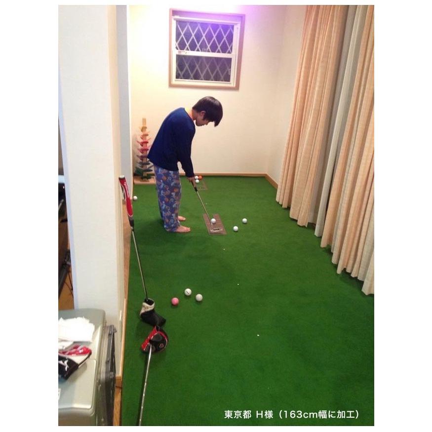 買い物日本製 パターマット工房 180cm×300cm パッティンググリーン 練習 特注 SUPER-BENT 大型 ゴルフ練習 個人宅宛配送可 パット  ゴルフ練習器具