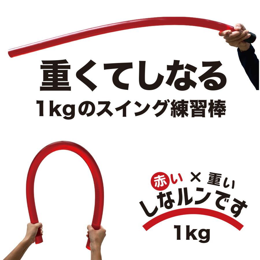 パターマット工房 二重振り子習得 赤い×重い しなルンです 1kg・100cm