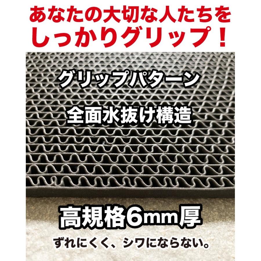 プールと大浴場の滑り止めマット 90cm×6m グレー 原反ロール 高規格6mm厚 転倒防止 ノンスリップ 浴室 温泉 すべりどめマット ゴムマット バスマット｜progolf｜20